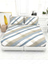 The White moss Cider Luxury Queen Size Bedsheet set with 2 Pillow Covers